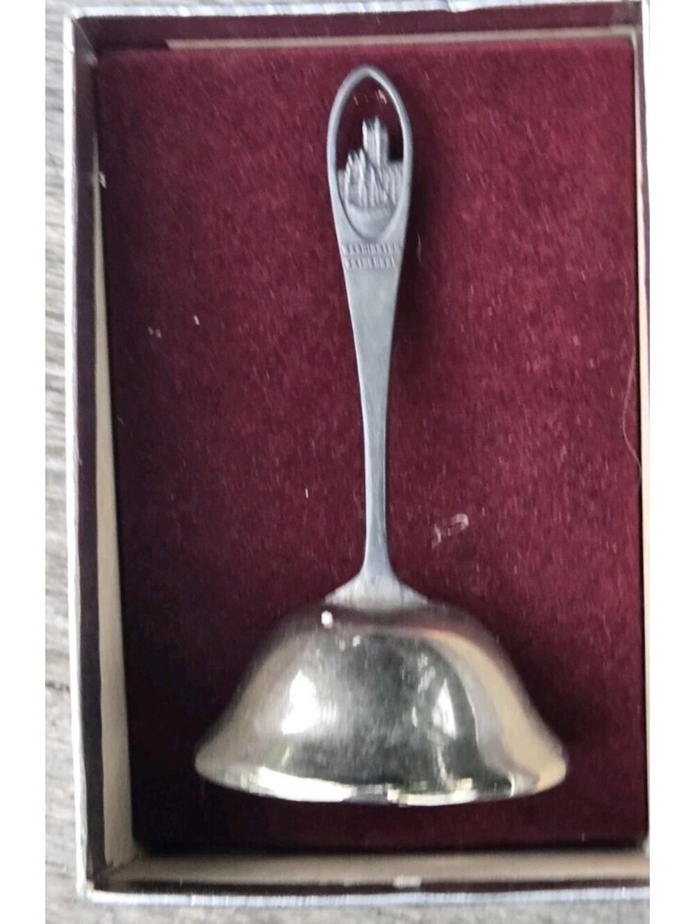 Vintage Washington Cathedral Silverplate Hand Bell By Brioss And Kleinke